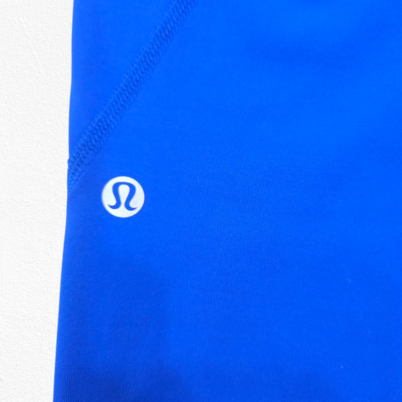 Lululemon Inspire Tight II 25” Cerulean Blue Mesh Reflective Run Leggings Size 6 - Picture 7 of 8